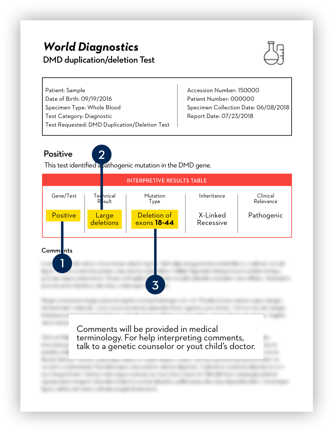 DMD deletion test results